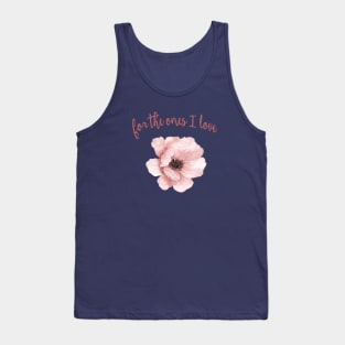 Pink flower Tank Top